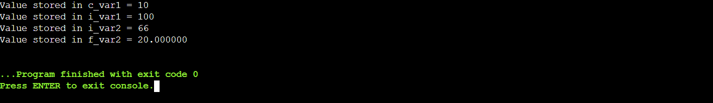 type promotion in C