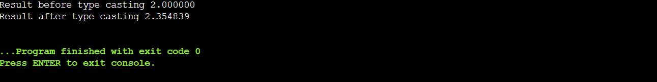 Type promotion in C